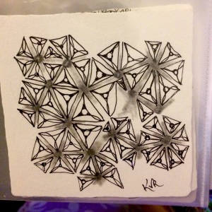 This is a tile and tangle we did at seminar CZT-20